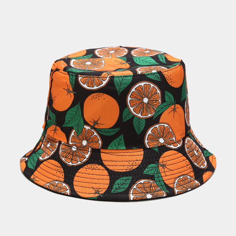 BK00073 Kepelbagaian Pemakaian Topi Baldi Cetakan Buah Dua Muka