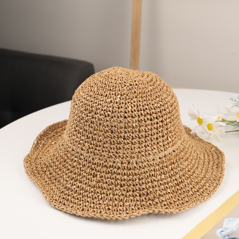 BK00026 Topi Baldi Wanita Bertepi Kecil Topi Pelindung Matahari Pantai