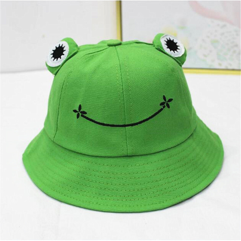 BK00040 Mata Besar Katak Kanak-kanak Personaliti Sunbonnet Baldi Topi