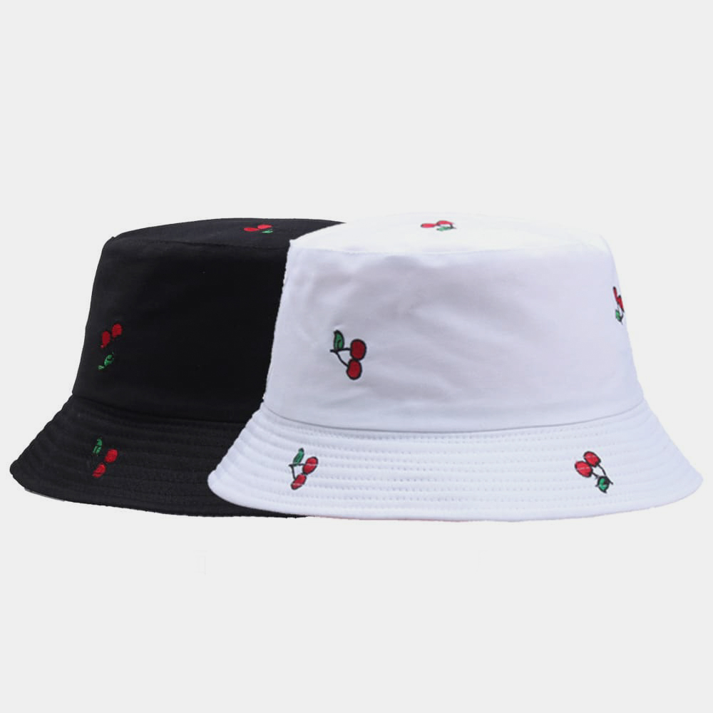 BK00055 Topi Baldi Bersulam Corak Buah Dan Ceri