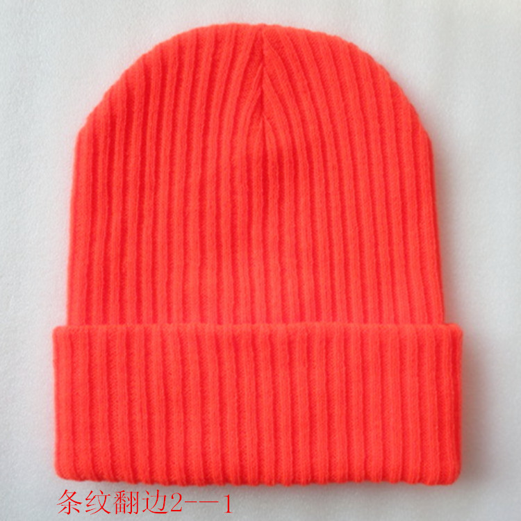 H00008 Topi Berkait Biasa Beanie Berlapis Dua