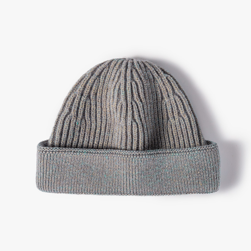 H00013 Topi Berkait Bulu Dewasa Berbilang Warna Pada Musim Sejuk Musim Gugur