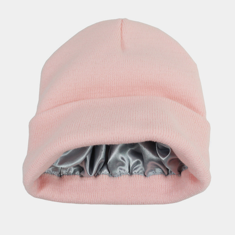 H00023 Lapik Satin Warna Pepejal Topi Berkait Dewasa