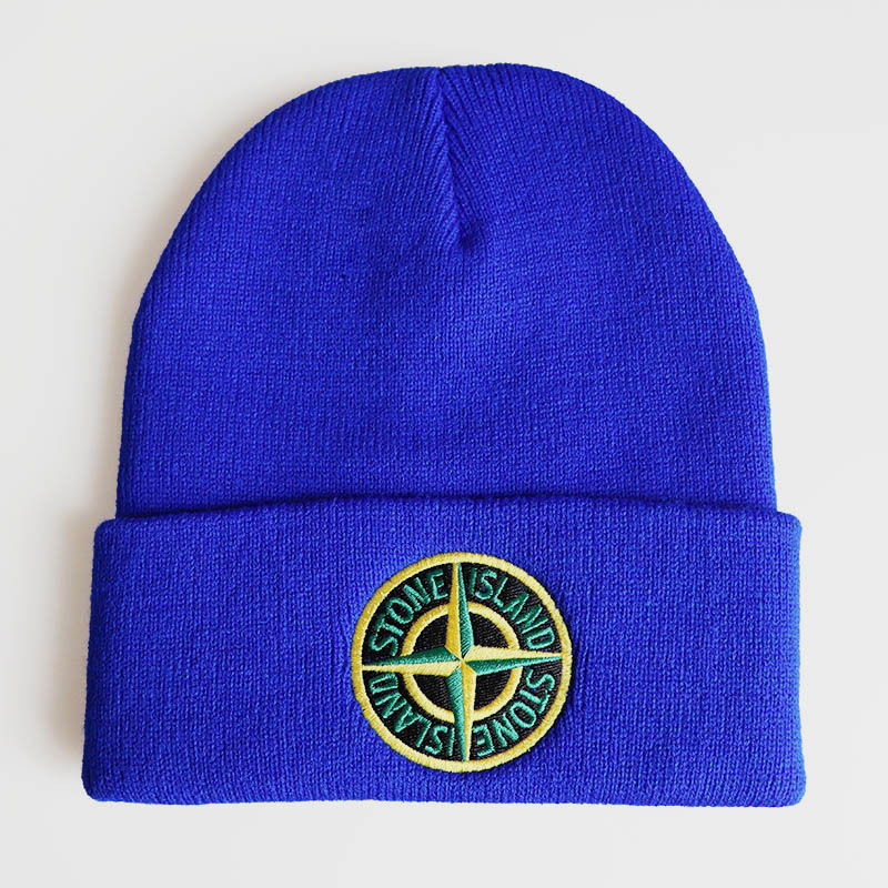 H00041 Topi Rajutan Akrilik Bersulam Hip Hop