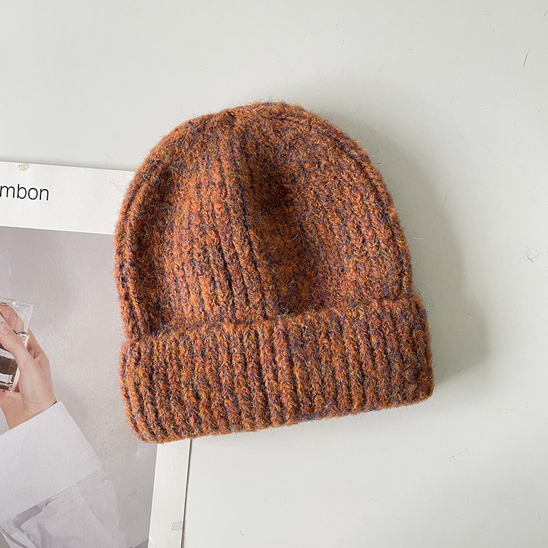 H00069 Topi Rajutan Kapas Wanita Warna Campuran