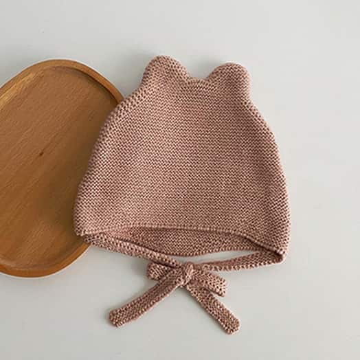H00088 Topi Rajutan Bulu Lembut Tahan Angin Hangat Baru Lahir