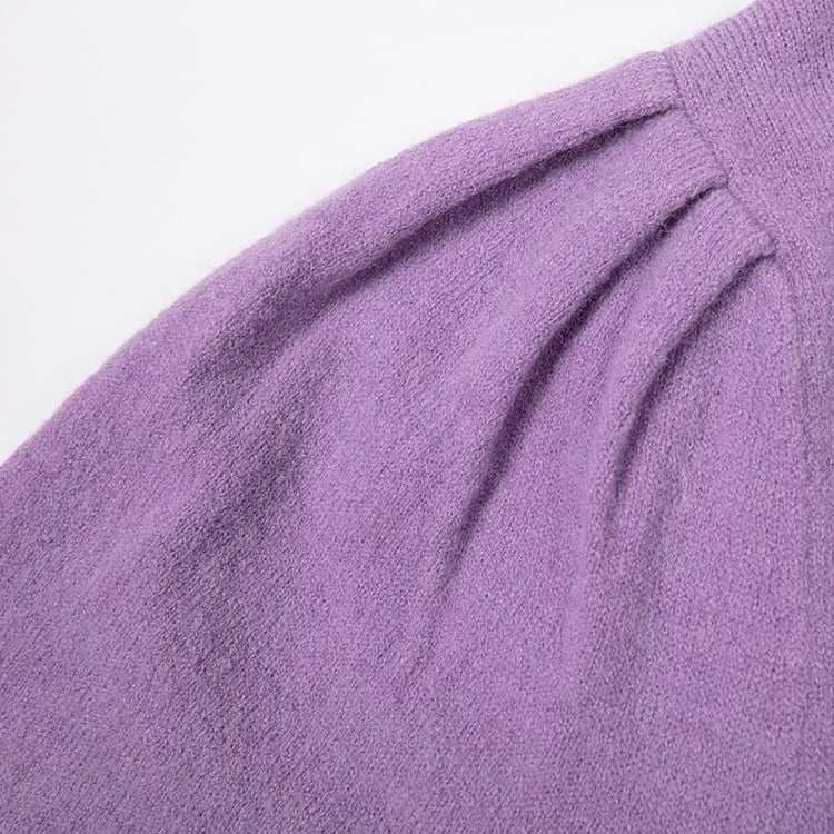 SM-K0039 Musim Bunga/Musim Luruh Pepejal Longgar Lengan Panjang Lipit Bahu Pelompat Rajutan SM-K0039 Musim Bunga/Musim Luruh Pepejal Longgar Lengan Panjang Lipit Bahu Pelompat Rajutan