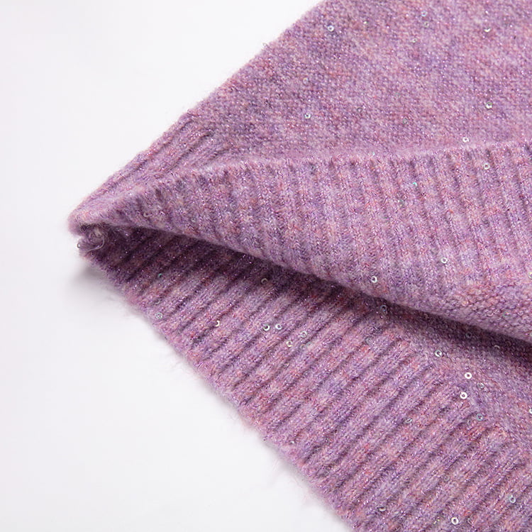 SM-K0040 V-Neck Potongan Labuci Mohair Dikait Jumper Lengan Potongan Super Fairy SM-K0040 V-Neck Potongan Labuci Mohair Dikait Jumper Lengan Potongan Super Fairy