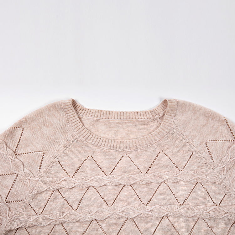 SM-K0042 Longgar Lengan Panjang Berkait Jumper Nipis Beralun Berongga Berikat Bawah Baju SM-K0042 Longgar Lengan Panjang Berkait Jumper Nipis Beralun Berongga Berikat Bawah Baju