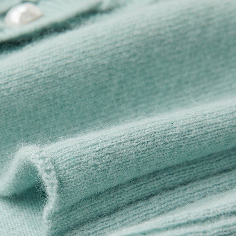 ML2218 V-Neck Twist Kardigan Knit Berdada Tunggal Dengan Butang Kelopak ML2218 V-Neck Twist Kardigan Knit Berdada Tunggal Dengan Butang Kelopak