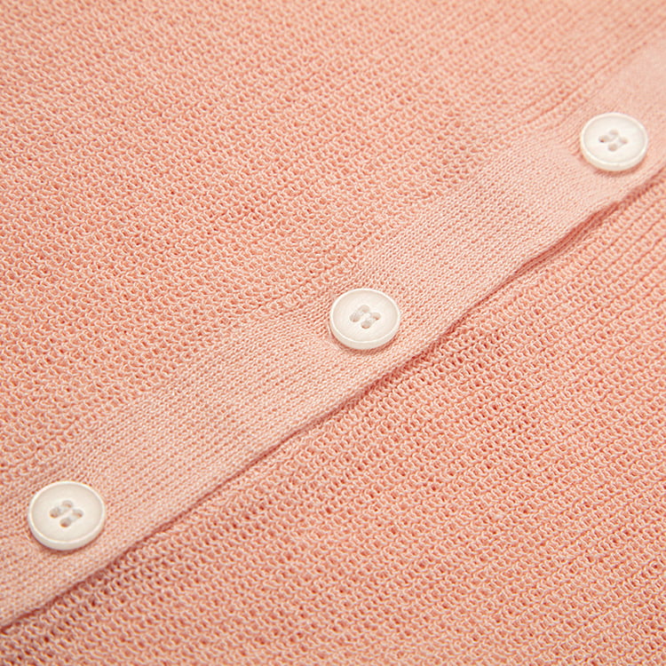 SM-K0046 Leher V Berbutang Linen Ais Pendek Slim Fit Cardigan Berkait Lengan Pendek SM-K0046 Leher V Berbutang Linen Ais Pendek Slim Fit Cardigan Berkait Lengan Pendek