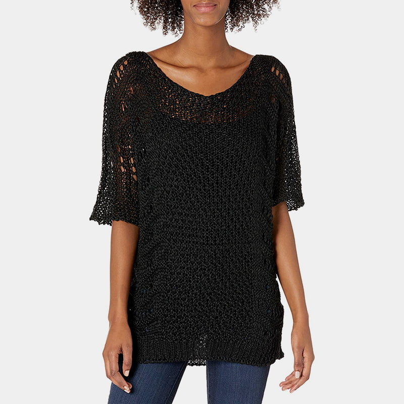 SM-K0060 Leher Kru Berongga Berkait Jumper Pelindung Matahari Lengan Pendek SM-K0060 Leher Kru Berongga Berkait Jumper Pelindung Matahari Lengan Pendek