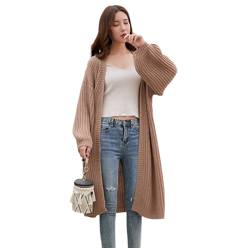 SM-K0103 Lengan Tanglung Jaket Kardigan Berkait Sederhana Panjang SM-K0103 Lengan Tanglung Jaket Kardigan Berkait Sederhana Panjang