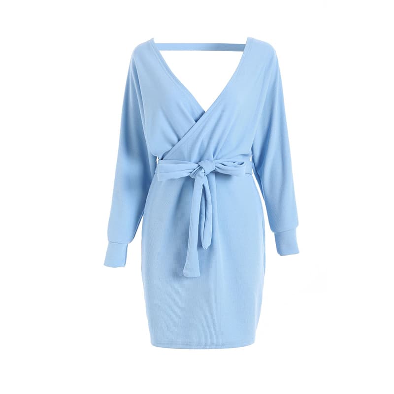 SM-K0076 Pakaian Berkait Bertali Renda Lengan Kelawar V-Neck SM-K0076 Pakaian Berkait Bertali Renda Lengan Kelawar V-Neck