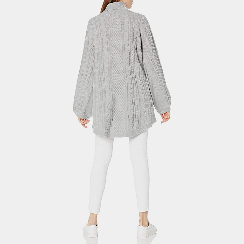 SM-K0053 Pelompat Berkait Lengan Tanglung Longgar Kolar Tinggi SM-K0053 Pelompat Berkait Lengan Tanglung Longgar Kolar Tinggi